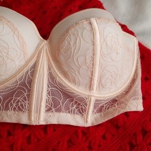 Josie Natori lace bustier/bra sz 32D